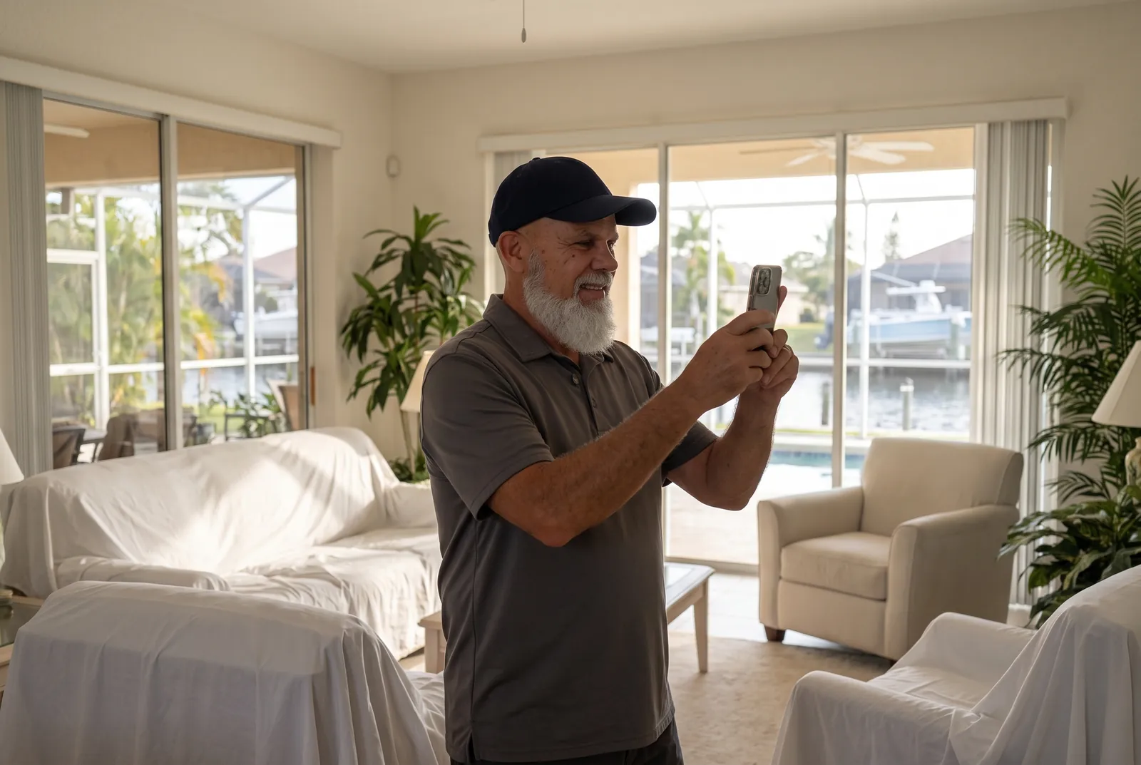 Jimmy during a home watch visit